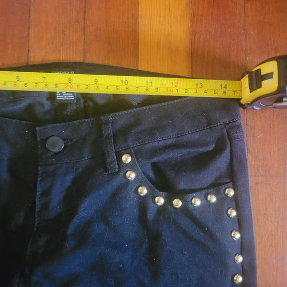 Studded Black Jeans sz 26 NWOT - Picture 5 of 6